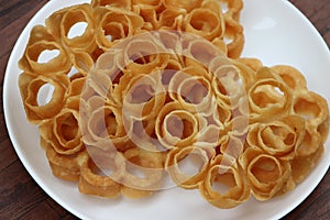 Rose Cookies or Achu Murruku, achapum, puvvulu, typical Anglo IndianÃÂ cookies